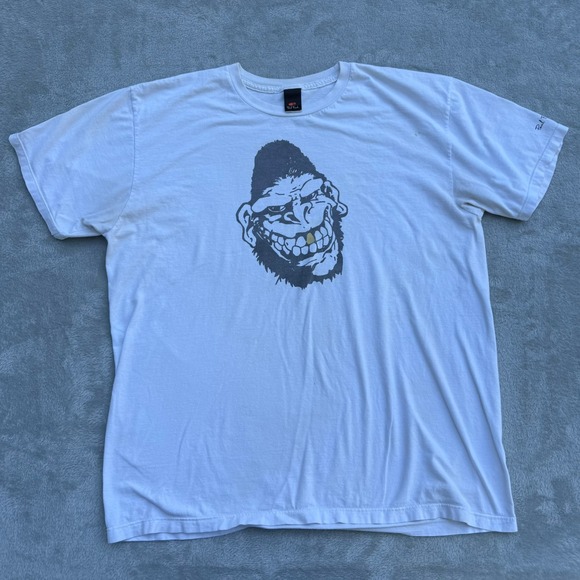 Paul Frank x Gorilla Biscuits T-Shirt Mens Large White Limited Edition Ape 2006 - Picture 1 of 12